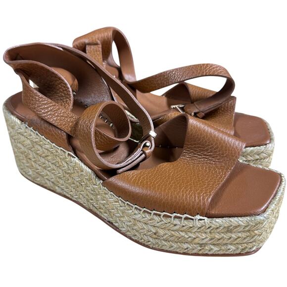 Lafayette 148 Margot Platform Espadrille Wedge Sandals Women's Sz 36 (US 6) NEW - Picture 2 of 9